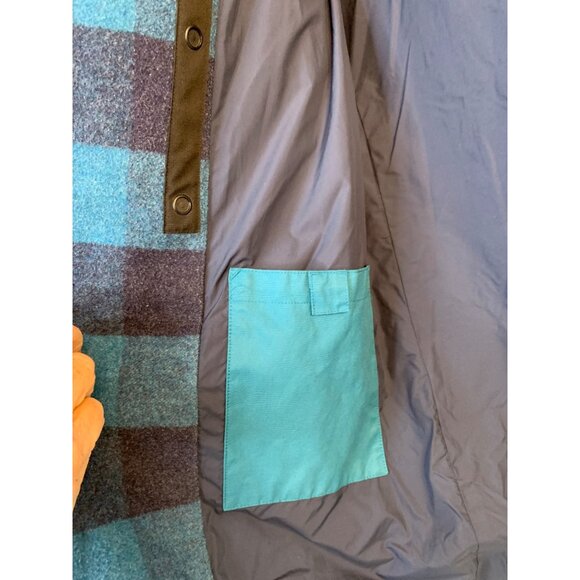 Rare Victorinox Mens Coat Medium Wool Blend Plaid Blue RD10715 - Picture 15 of 16